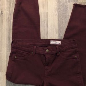Pistola burgundy jeans size 28